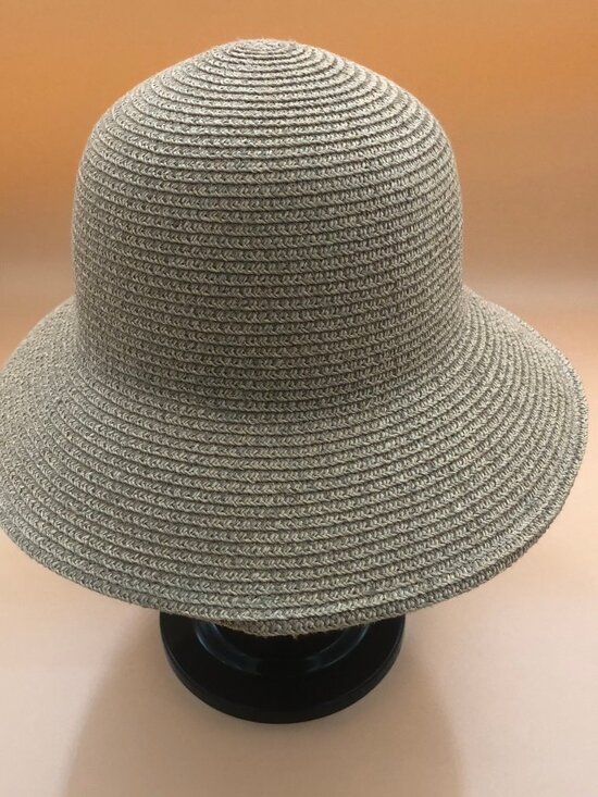 Vintage Magid Straw Cloche Hat – Paper Straw Sun Hat Neutral Beige | Classic main image 5